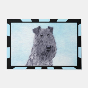 Paillasson Kerry Blue Terrier peinture mignonne Chien d'origi