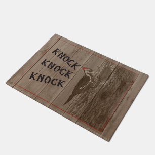 Paillasson Knock Woodland Woodpecker Bird Rustic Nature