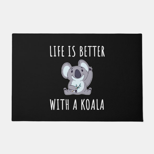 Paillasson Koala - La Vie Est Meilleure Avec Un Koala (Devant)