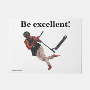 Paillasson Kobold Kick Scooter Tricks Imaginaire Art Door Mat