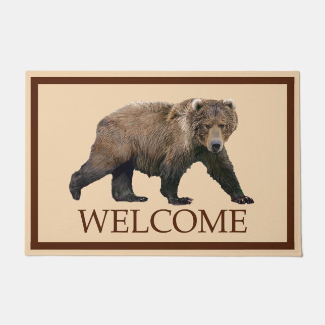 Paillasson Kodiak Bear - Bienvenue (Devant)