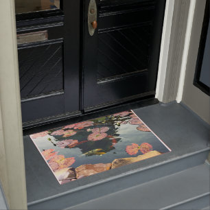 Paillasson Koi et Nénuphar Pads Porte Mat