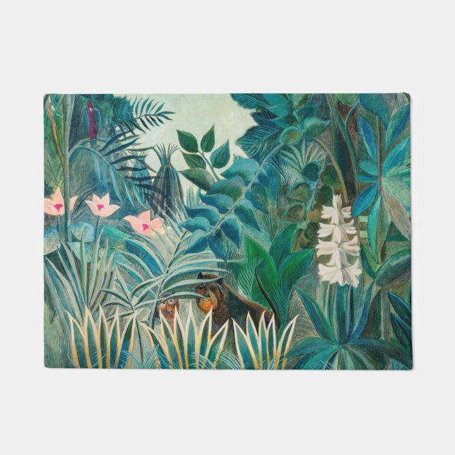 Paillasson La faune de la peinture tropicale de la jungle (Devant)