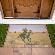 La Fuite  Frederic Remington 1895 Indiens Cowboys
