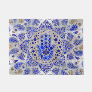 Paillasson La main de Hamsa sur la mère de la perle