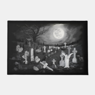 Paillasson La nuit sur le cimetière - Angel avec Diable