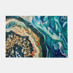 Paillasson La peinture abstraite de la glace et du poisson