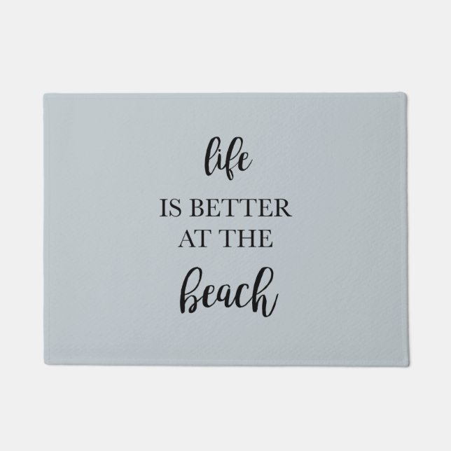 Paillasson La vie est meilleure au Beach Floor Mat (Devant)
