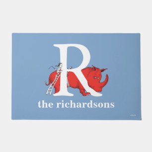 Paillasson L'ABC de Dr Seuss : Lettre R - Blanc Ajoutez vot