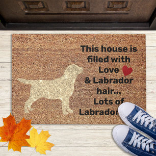 Paillasson Laboratoire jaune Funny Dog Russe Coir Entry Labra