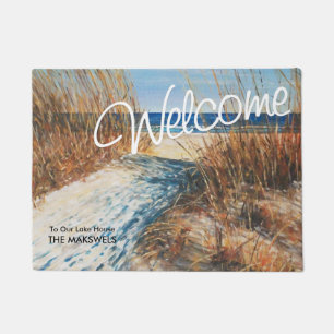 Paillasson Lake House Beach Dunes de sable Bienvenue Mat