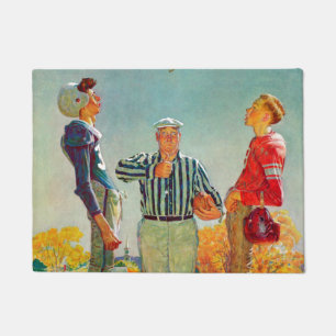 Paillasson Lancer de pièce de monnaie par Norman Rockwell