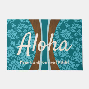 Paillasson Laniakea Hawaiian Faux Wood Surf board Aloha