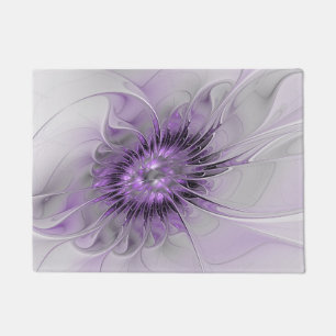 Paillasson Lavande Fleur Dream Moderne Abstrait Fractal Art