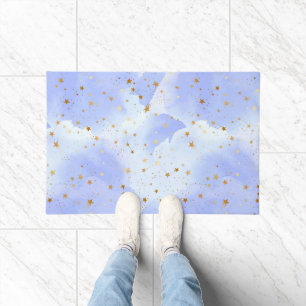 Paillasson Lavendar Golden Star Motif