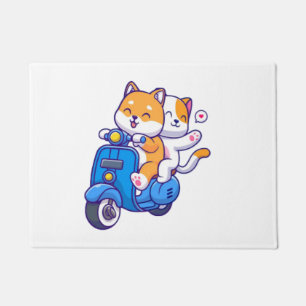 Paillasson Le Couple de Shiba Mignon