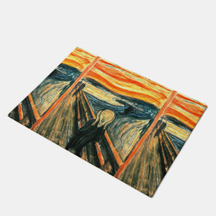 Paillasson Le cri perçant par Edvard Munch