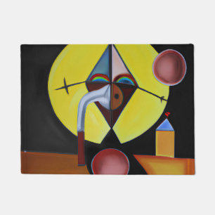 Paillasson Le docteur de la peste - Peinture à l'huile