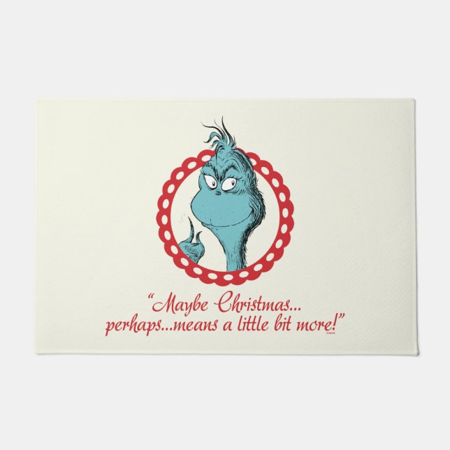 Paillasson Le Grinch | Peut-être Noël... (Devant)
