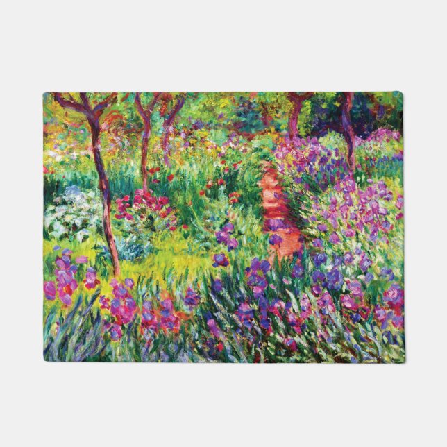 Paillasson Le jardin d'Iris à Giverny par Claude Monet (Devant)