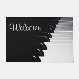 Paillasson Le piano noir et blanc verrouille la natte de
