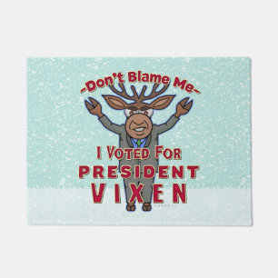 Paillasson Le Président drôle Vixen Reindeer Political de
