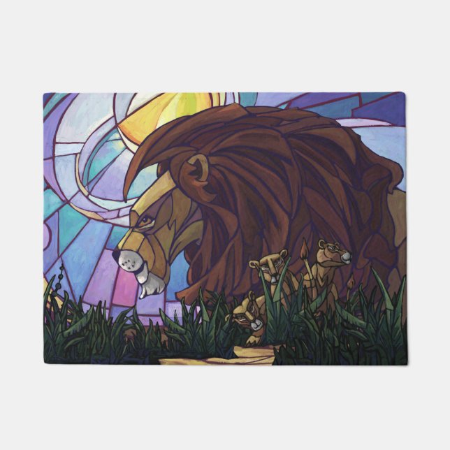 Paillasson Le Roi Lion et art de CUB (Devant)