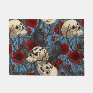 Paillasson Le secret de Raven. Illustration gothique sombre e