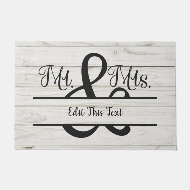 Paillasson Le tout nouveau Mariage M. & Mme Gift  (Devant)