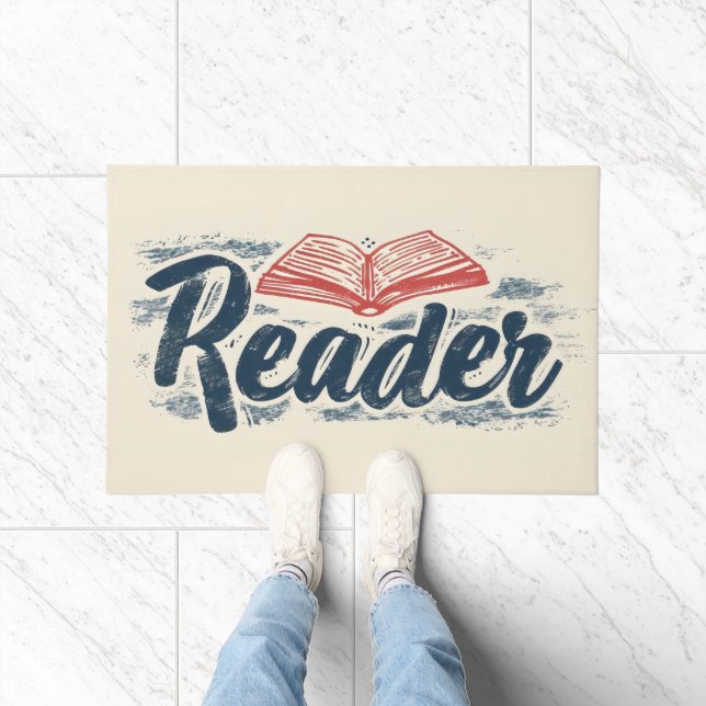 Paillasson Lecteur Livre Slogan (Intérieur)