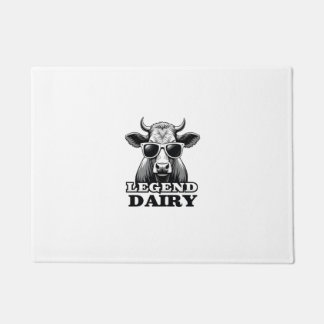 Paillasson Légendaire Vache Drôle Fermier Pun Graphique T