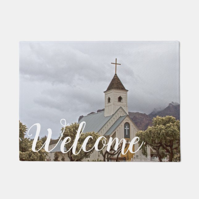 Paillasson L'église Elvis aux superstitions (Devant)