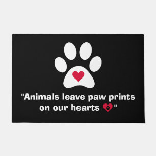 Paillasson "Les Animaux Laissent Les Empreintes de pattes Sur
