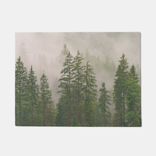 Paillasson Les arbres de la forêt de Foggy (Devant)