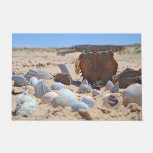 Paillasson Les coquillages sur la plage par Shirley Taylor
