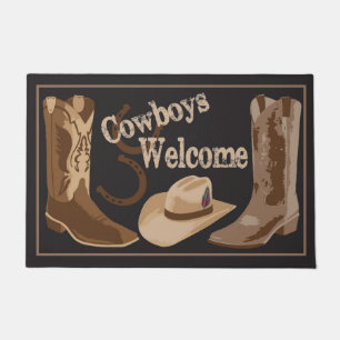 Paillasson Les cowboys font bon accueil aux fers à cheval