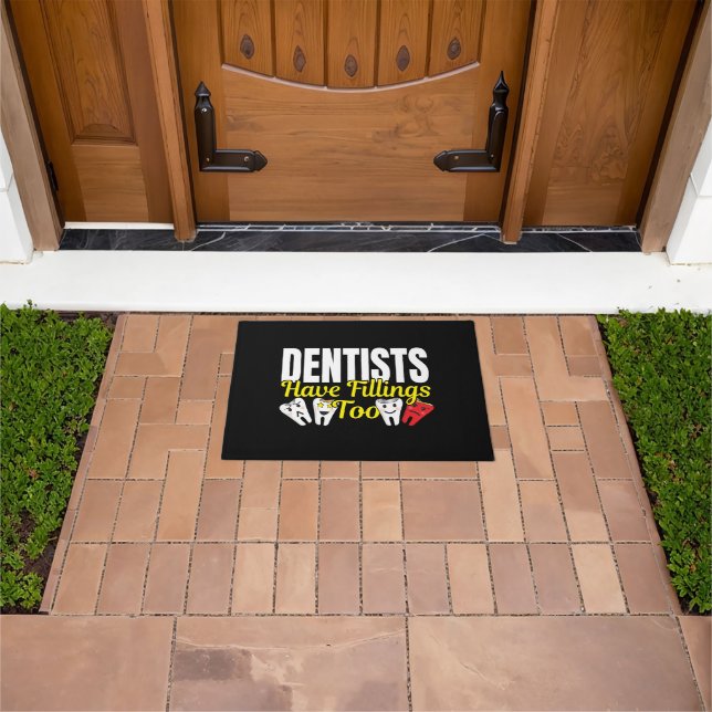 Paillasson Les dentistes ont aussi des plombages - Sentiments (De plein air)