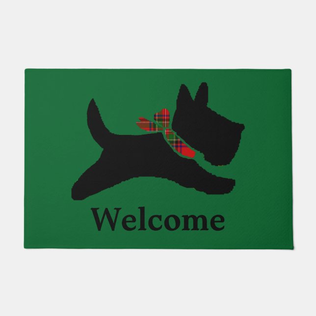 Paillasson Les écossais Terrier personnalisent (Devant)