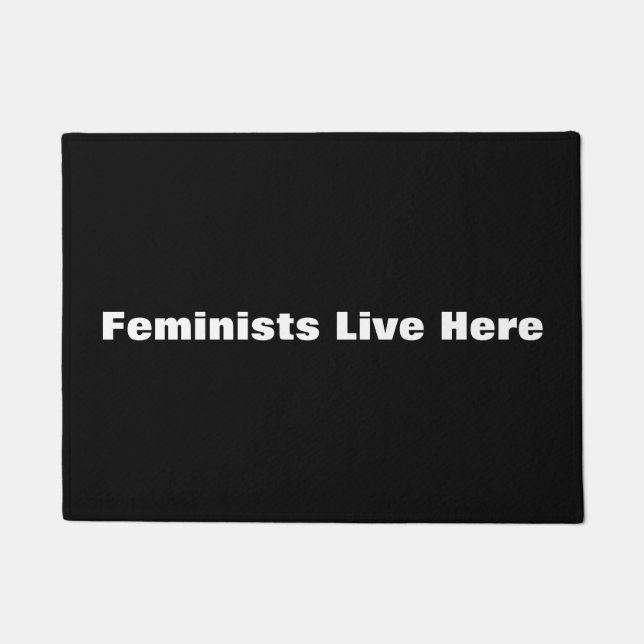 Paillasson Les féministes vivent ici (Devant)