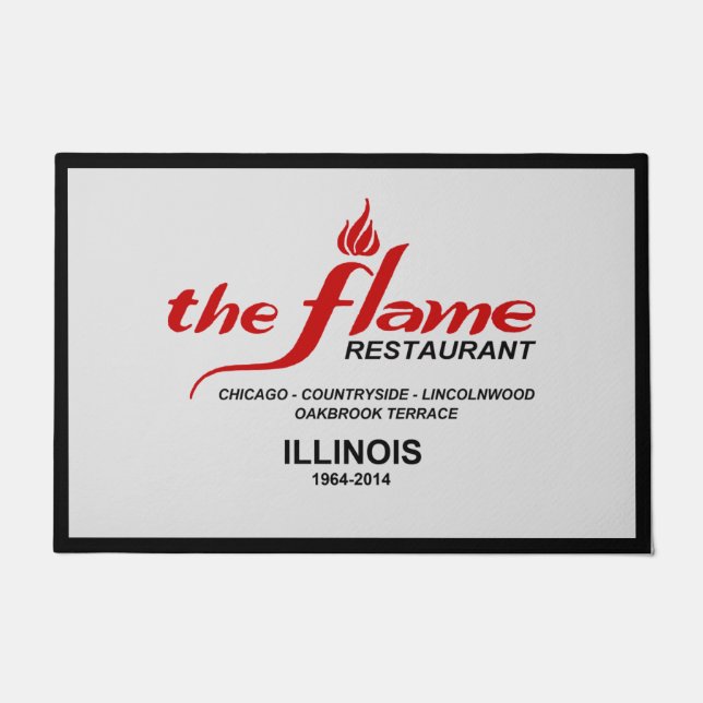 Paillasson Les Flame Restaurants de l'Illinois (Devant)