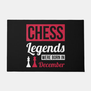 Paillasson Les Légendes D'Échecs Sont Nés En Décembre Anniver