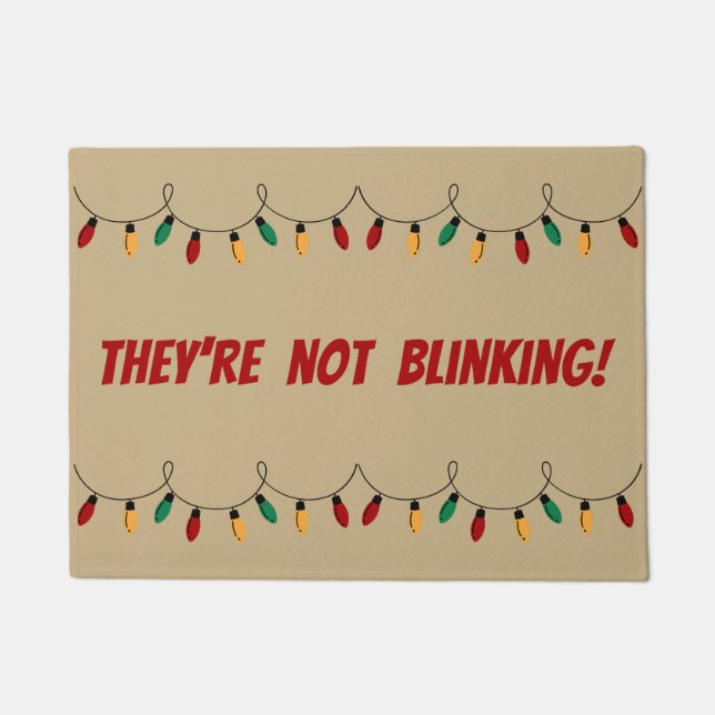 Paillasson Les lumières de Noël de Tan citent "Ils ne clignot (Devant)