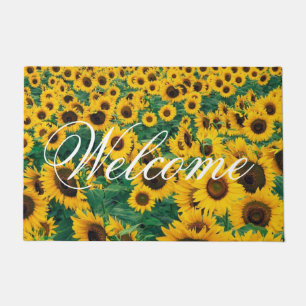 Paillasson Les tournesols bienvenus personnalisent