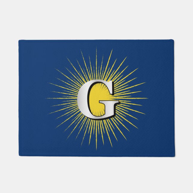 Paillasson Lettre G - symbole maçonnique (Devant)