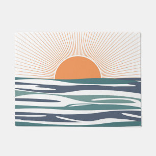 Paillasson Lever du soleil au bord de la mer