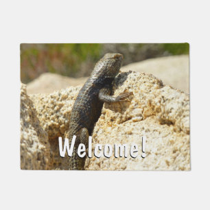 Paillasson Lézard épineux à dos jaune à Joshua Tree
