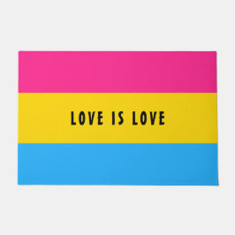 Paillasson LGBT Rainbow Pansexual Pride drapeau Texte personn