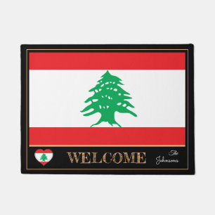 Paillasson Liban et Liban Drapeau / Sports Bienvenue