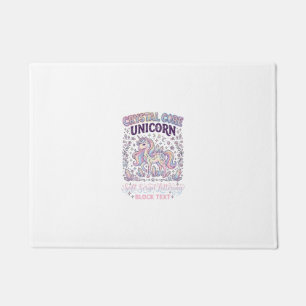 Paillasson Licorne Crystal Core Licorne Adorable Vector Desig