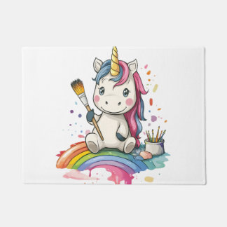 Paillasson Licorne Peintre Magique (1)